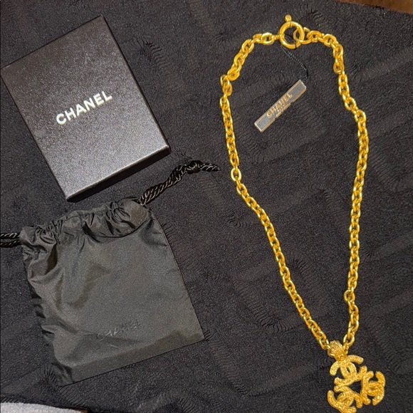 Chanel 24K Gold Plated Necklace - Picture 1 of 17
